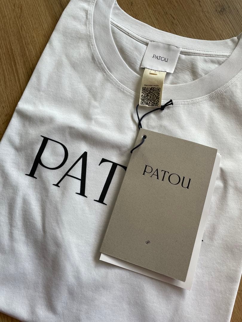 【新品タグ付】 パトゥ　PATOU Tシャツ　白　ロゴ　ティーシャツ