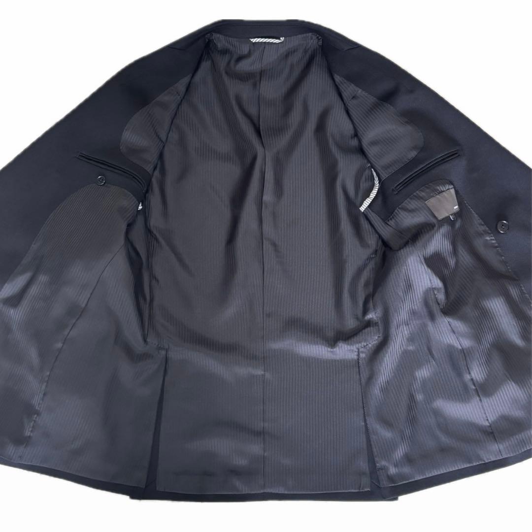 【美品】MORLES モアレス 金ボタン 紺ブレ ダブルジャケット