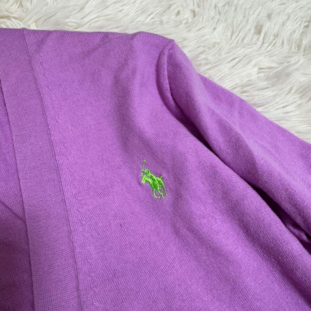 POLO RALPH LAUREN カーディガン パープルピンク XS 羽織り