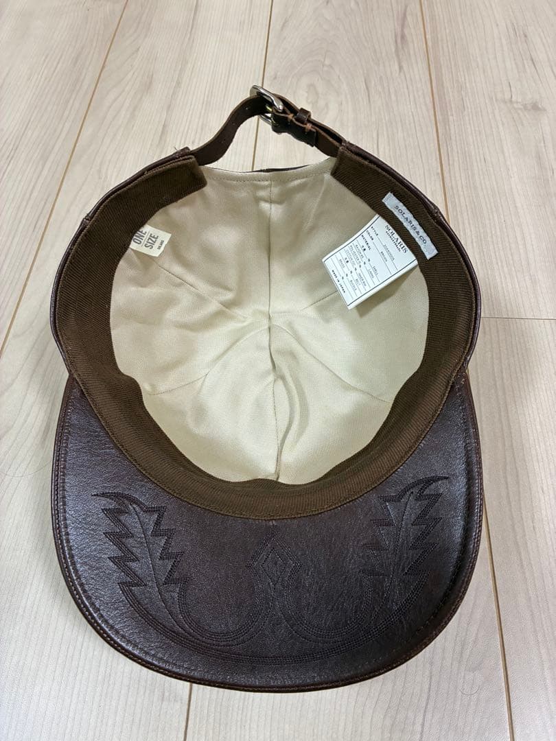 20AW SOLARIS&Co. ソラリス 牛革 レザーキャップ Cowboy
