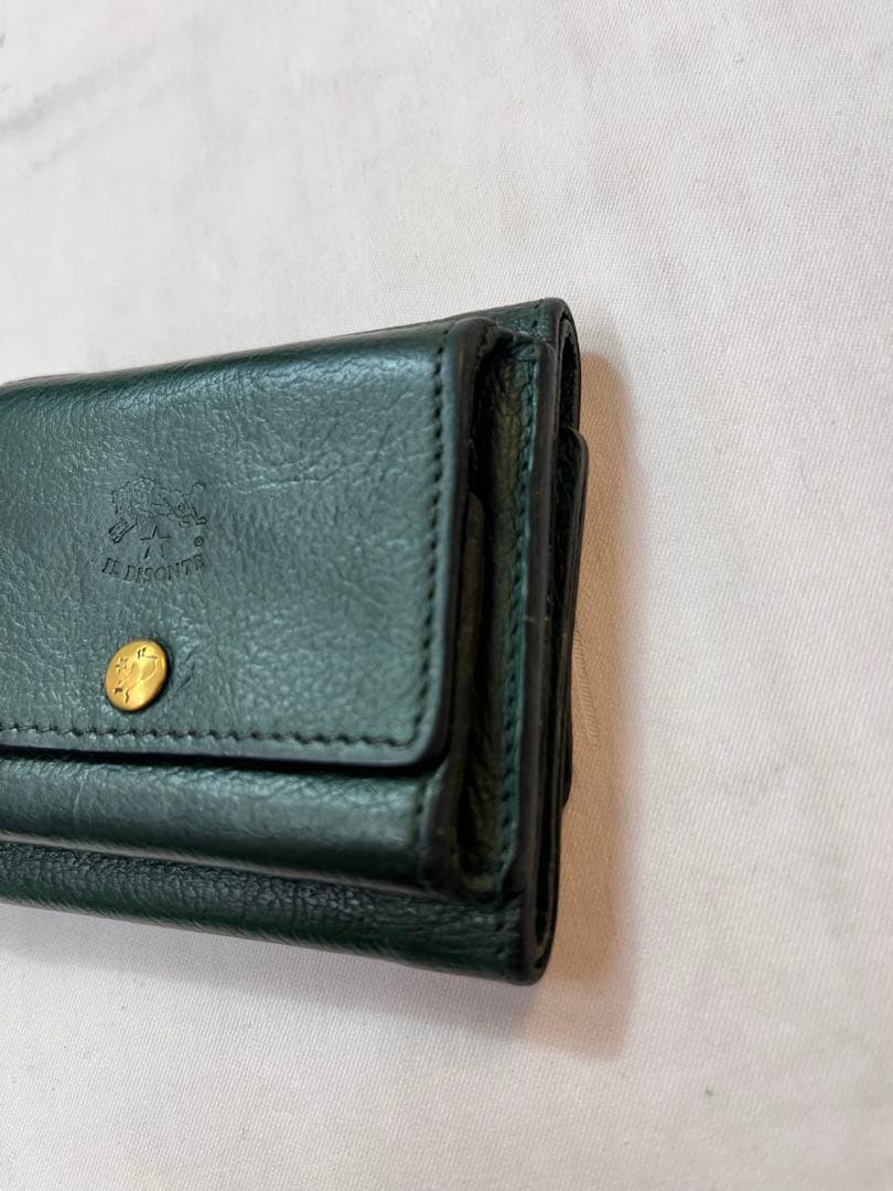 イルビゾンテ レザー 3つ折り 財布 グリーン