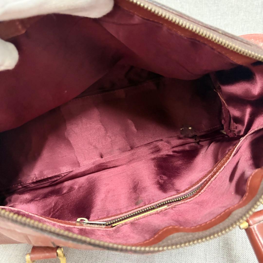 Cartier カルティエ ボストンバッグ マストライン ボルドー