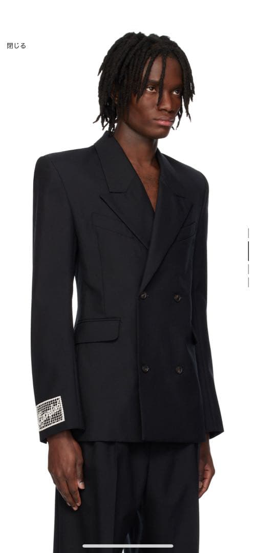ジャケット・アウター EGONLAB FITTED DOUBLE BREASTED JACKET
