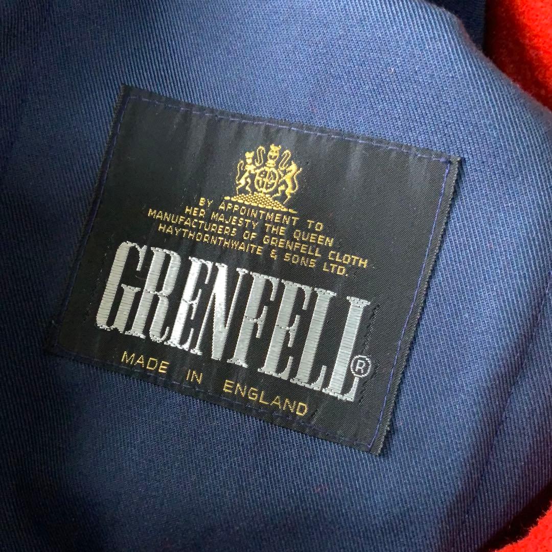 GRENFELLグレンフェル英国製フィールドコート44ネイビー ウールライナー付