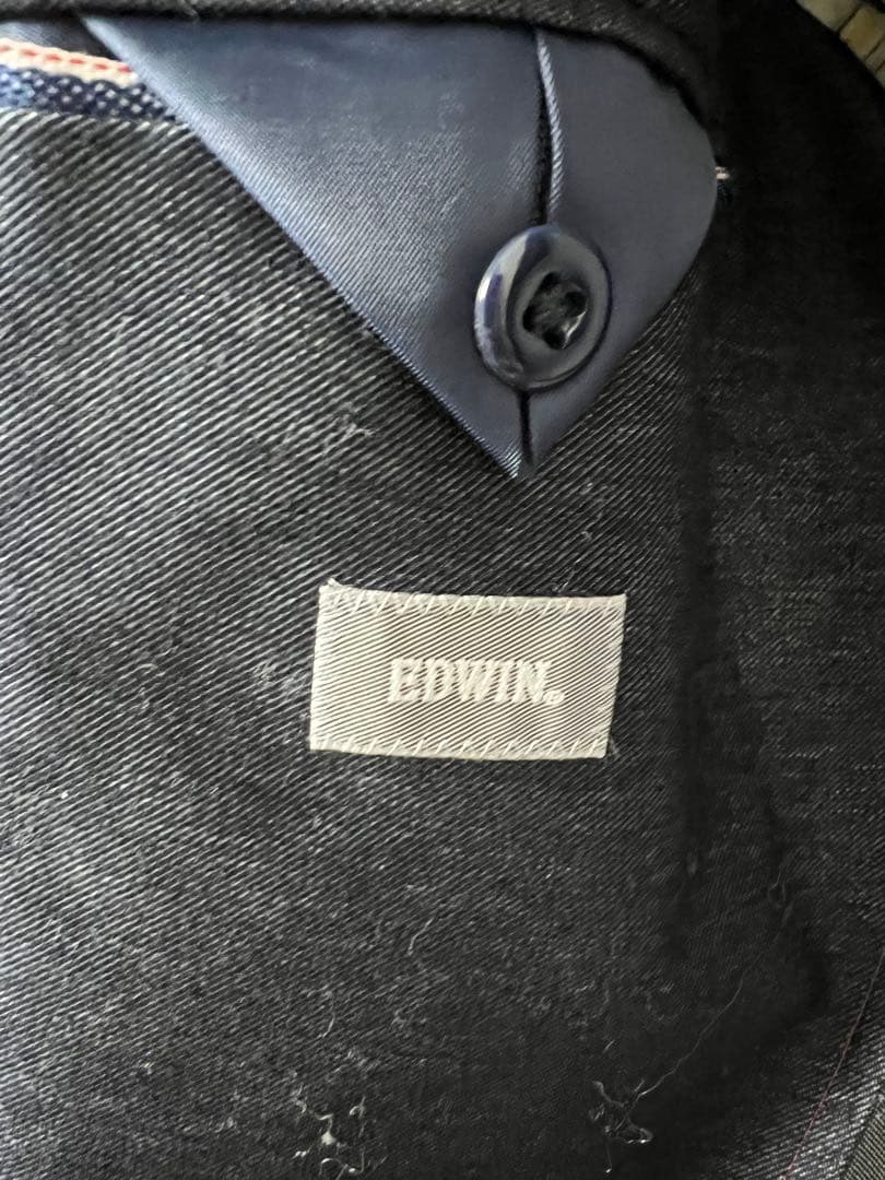 EDWIN セットアップ　デニム風光沢あり
