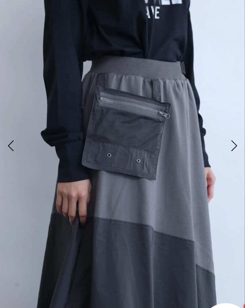 LASUD メッシュポーチ付バルーンスカート