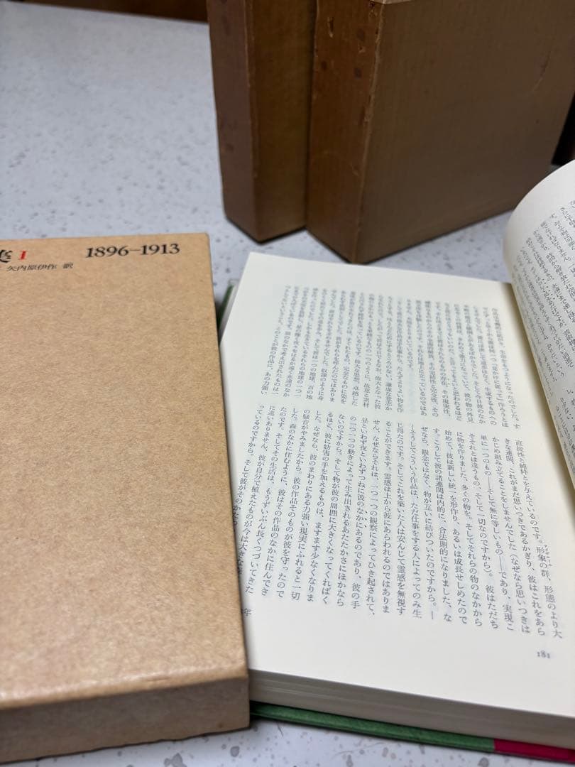 限定本 リルケ書簡集 Ⅰ・Ⅱセット 人文書院 1968年 函・輸送箱付