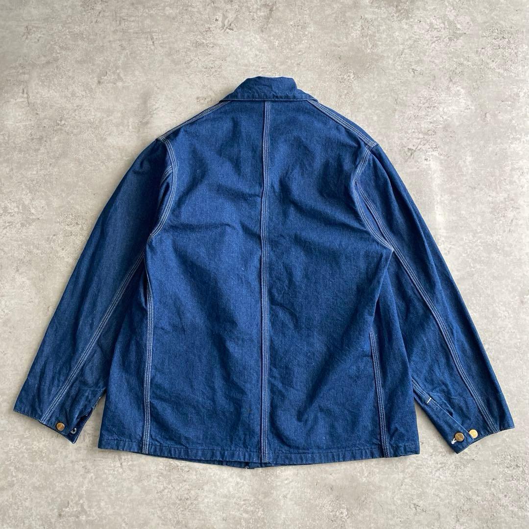 80s 90s カーハート 8C デニム チョアコート USA製 裏地無し