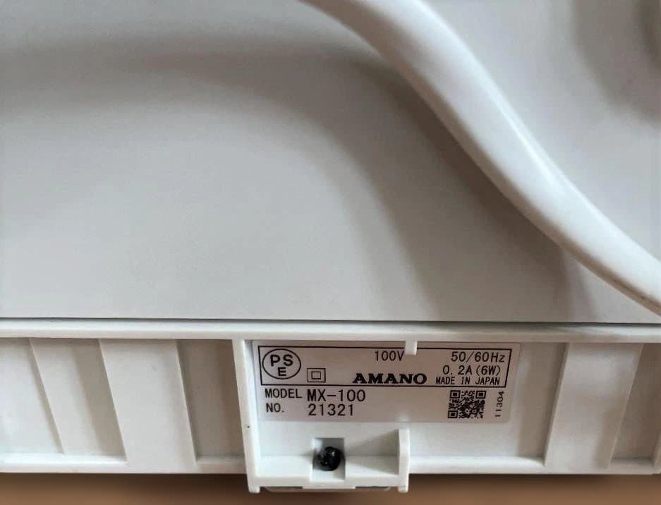 ★美品 清掃済 AMANO タイムレコーダー MX-100　新品カード20枚付