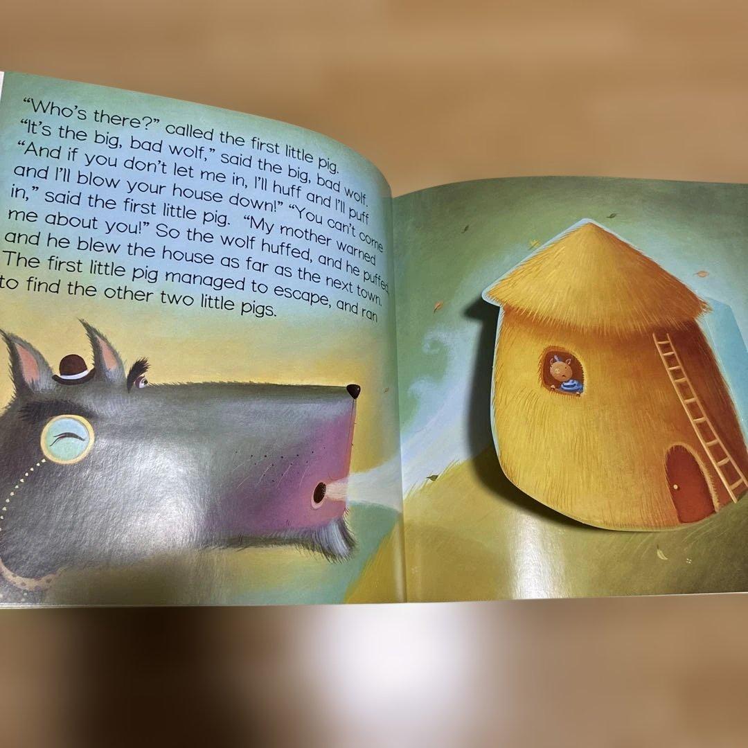 英語童話 飛び出す絵本セット：童話12冊CD12枚　日本語解説つき