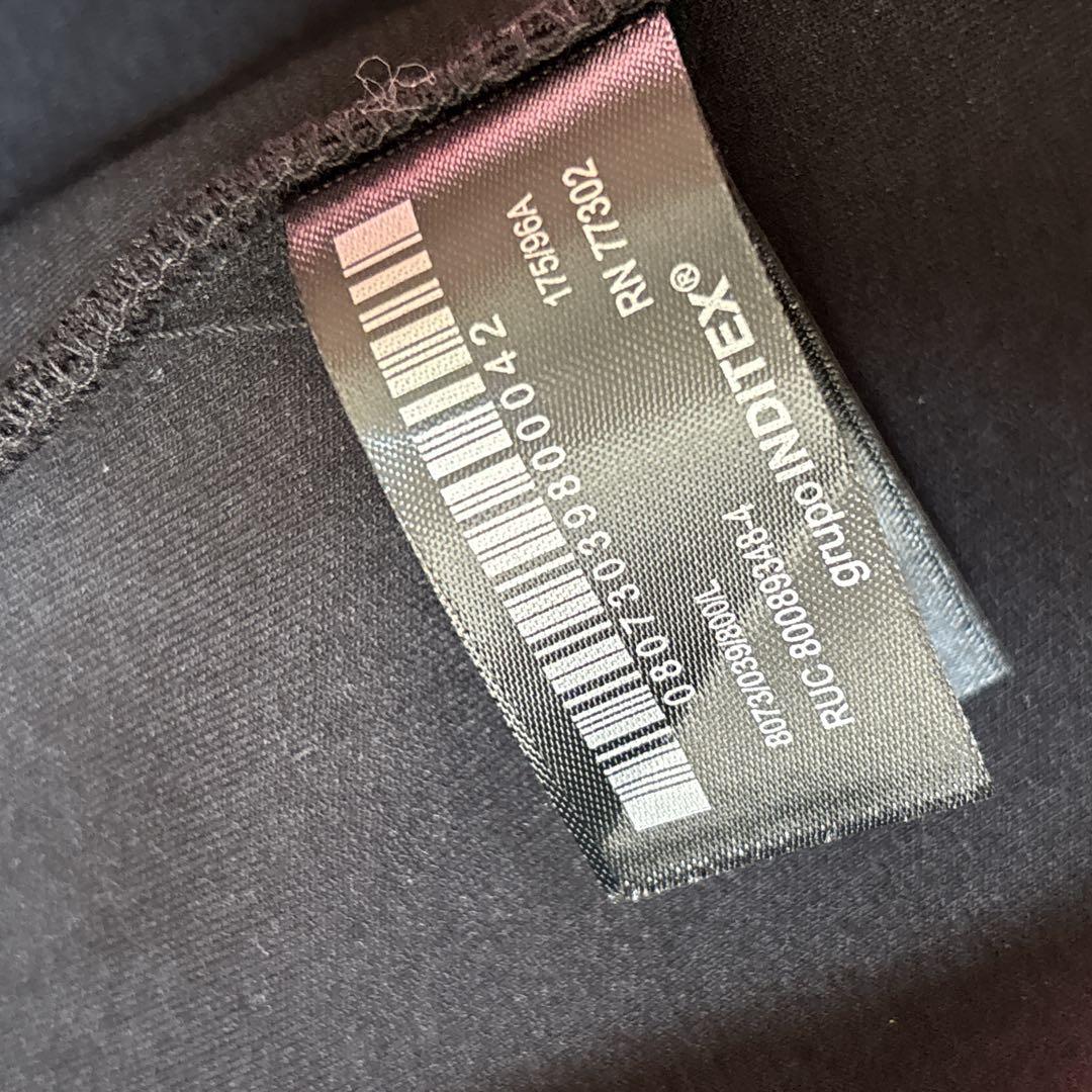 極美品　【ZARA】取り外し可能なフード付き コンビコート　L ブラック　黒