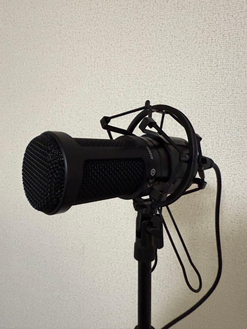 audio-technica AT2020 コンデンサーマイク　XLR ケーブル