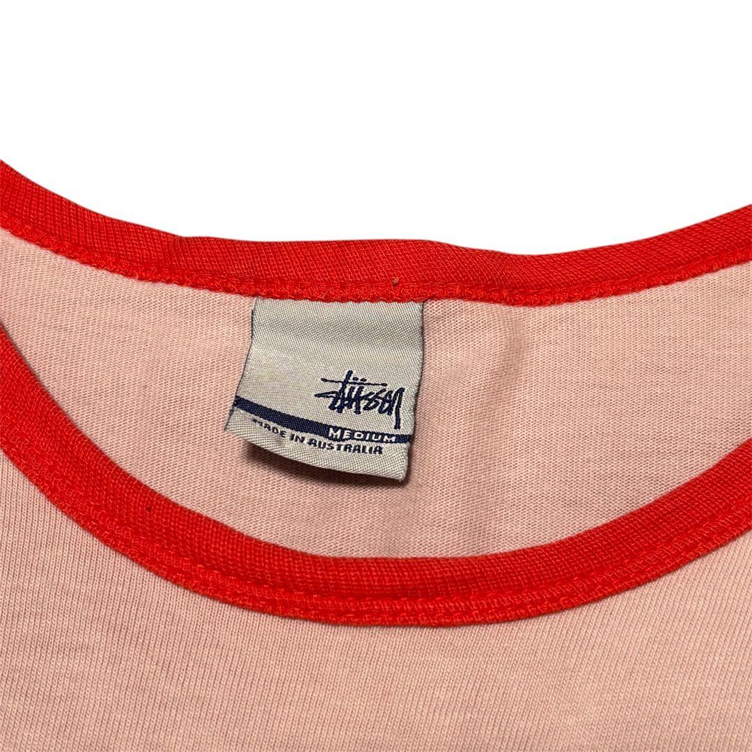 【入手困難】90s OLD STUSSY リンガーT Mサイズ オーストラリア製
