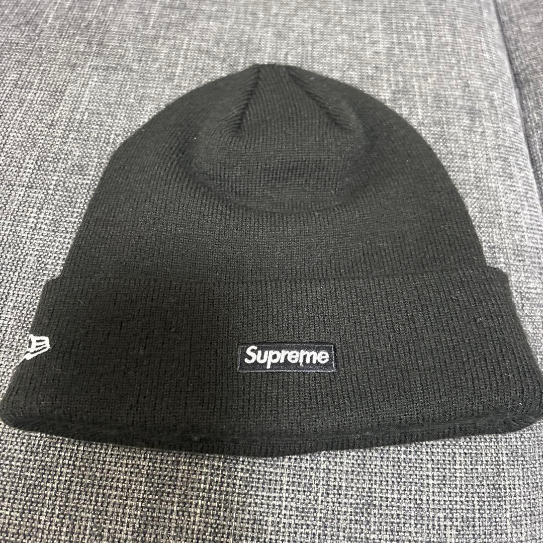 Supreme Sロゴ ビーニー 黒