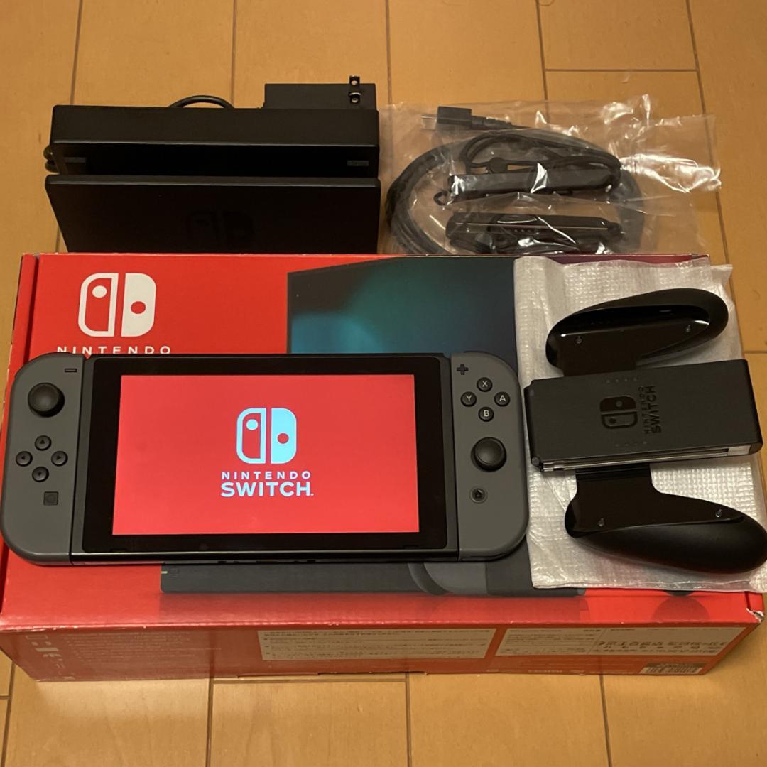 【美品】Nintendo Switch バッテリー強化版 グレー