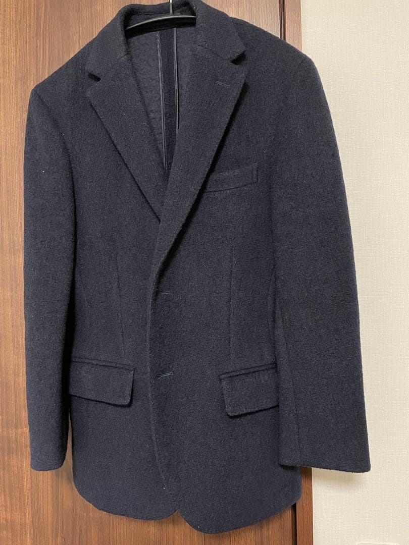 新品 azabu tailor麻布テーラー ウールジャージージャケット ネイビー