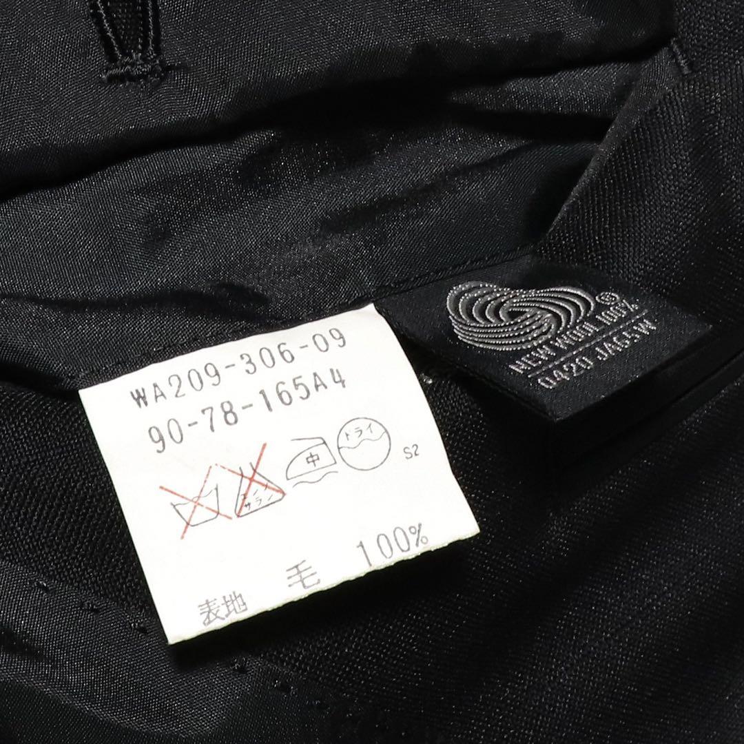 未使用★M★BURBERRY★テーラードジャケット★スーツ★黒★モヘヤ★金タグ