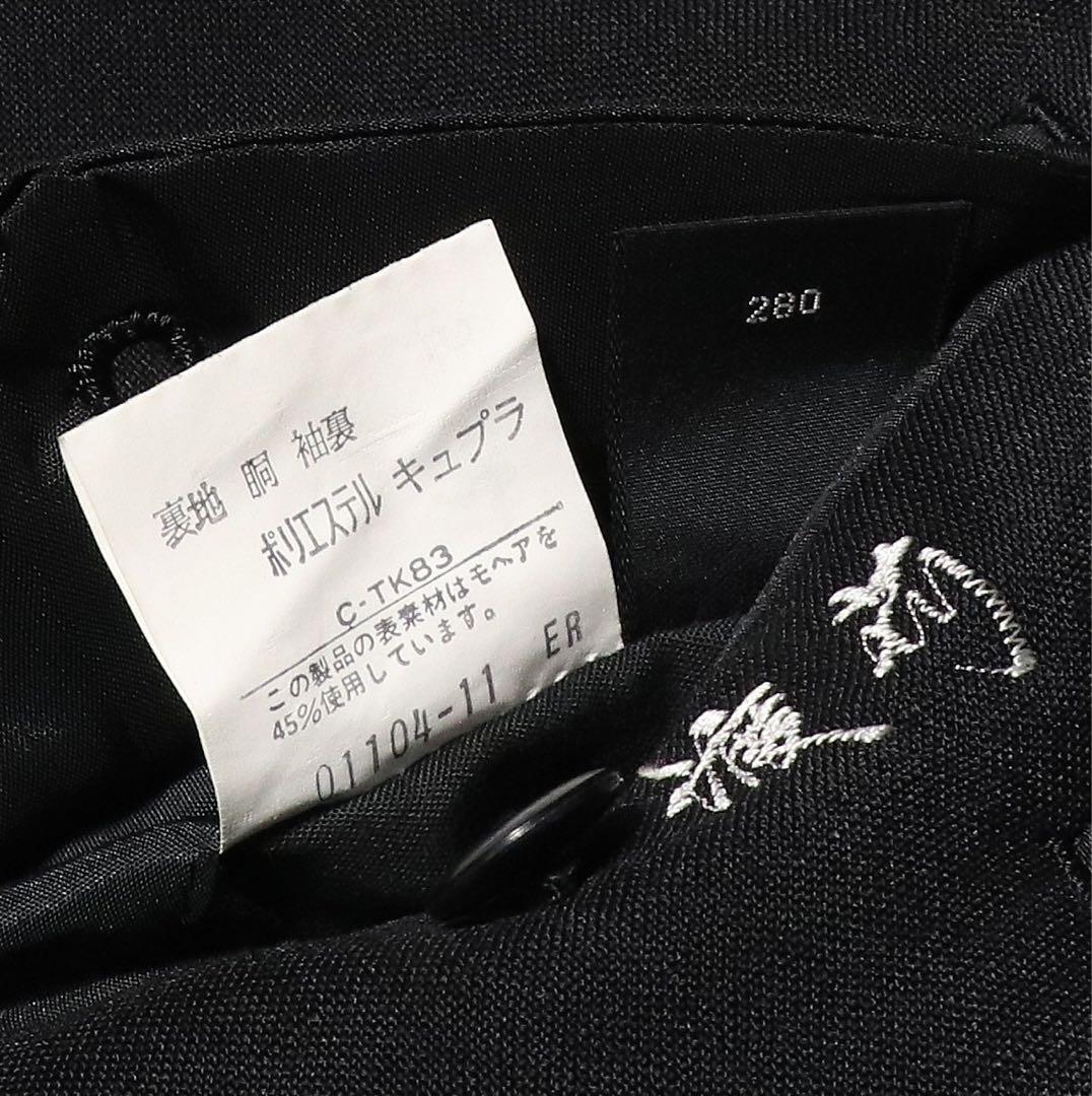 未使用★M★BURBERRY★テーラードジャケット★スーツ★黒★モヘヤ★金タグ