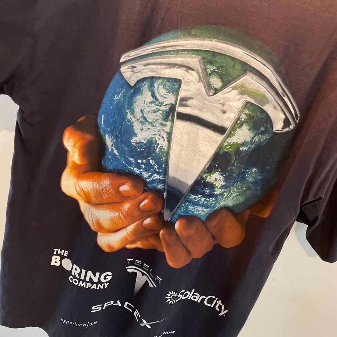 MARINO MORWOOD Tesla イーロンマスク　プリントTシャツ