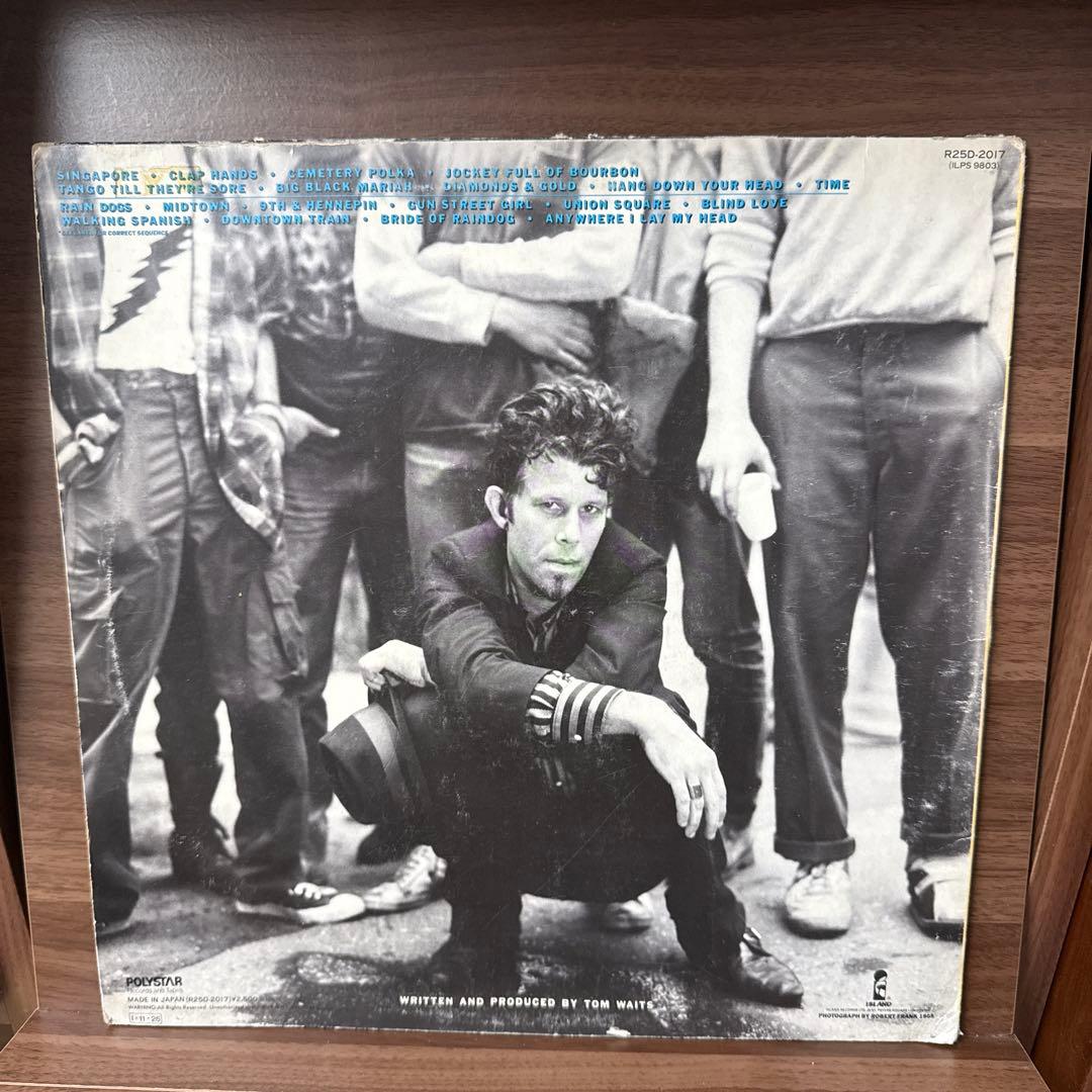 RAIN DOGS / TOM WAITS 【LP】オルタナティヴ / ブルース