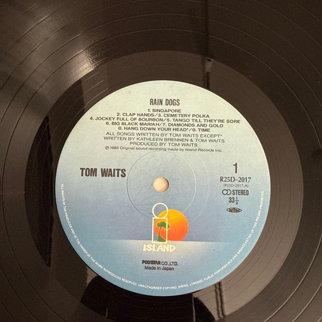 RAIN DOGS / TOM WAITS 【LP】オルタナティヴ / ブルース