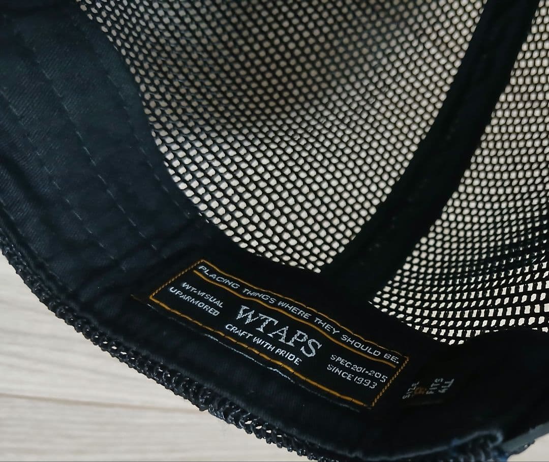 WTAPS メッシュキャップ WTVUA ブラック トラッカーキャップ