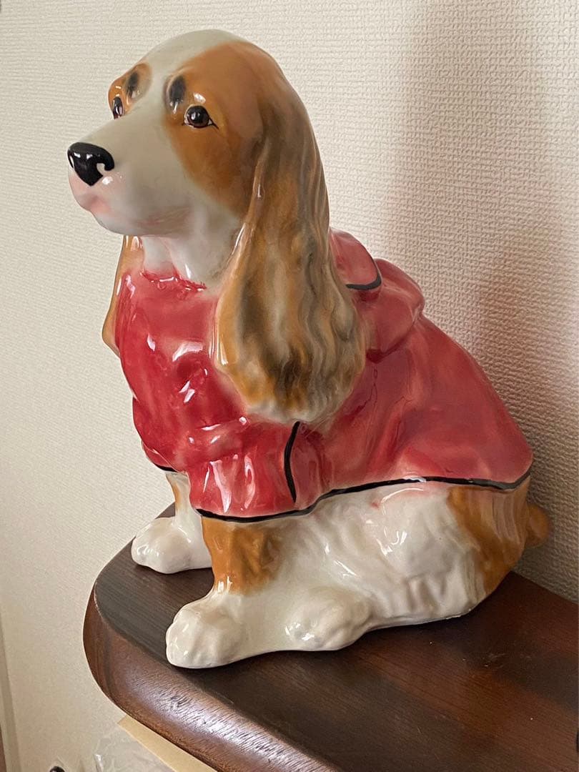 陶磁 犬 置物