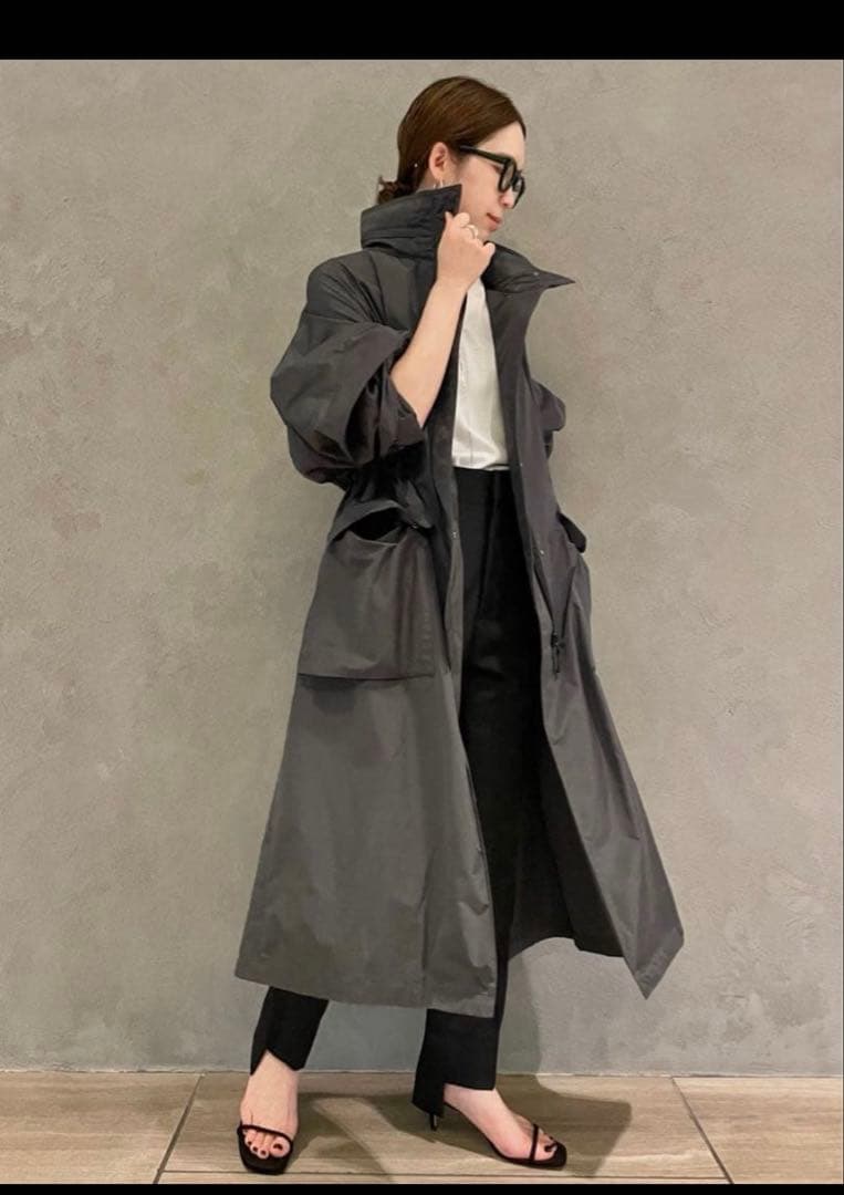 【美品】Chaosプリズムライトコート チャコールグレー 2025SS