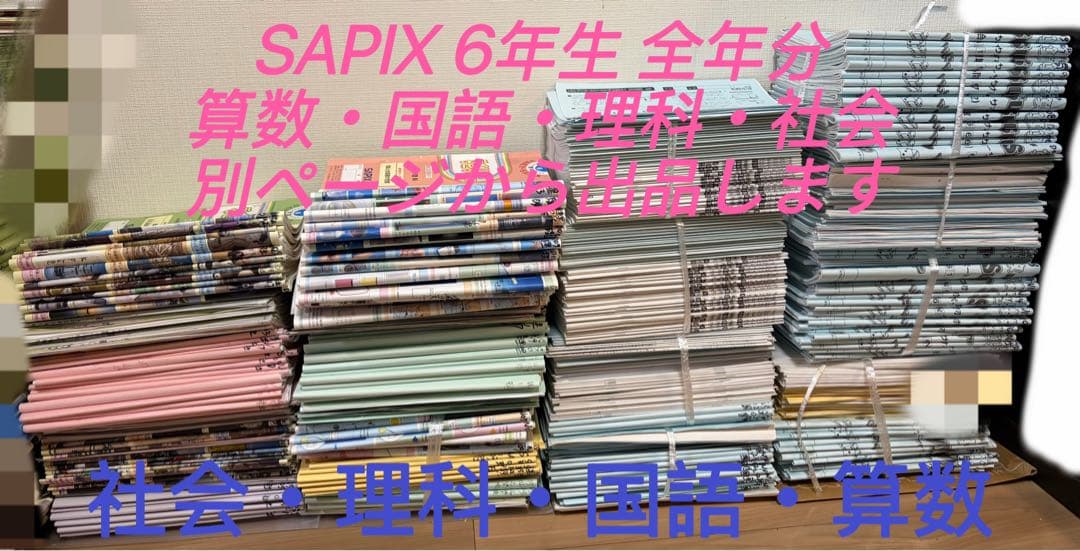 サピックス　小学6年生　国語　一年分　まとめ売り