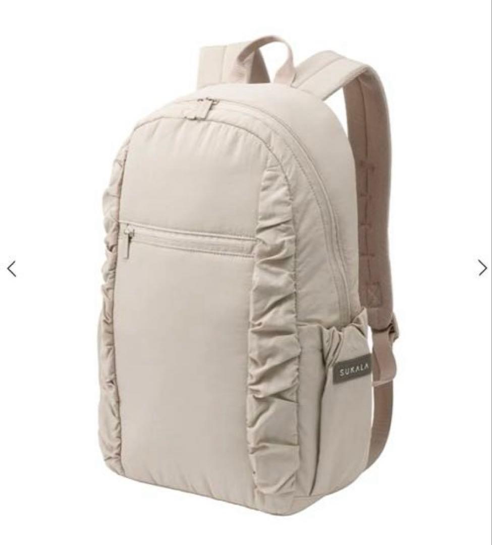 【SUKALA】　シャーリングバックパック　サンドベージュ　新品　未使用品
