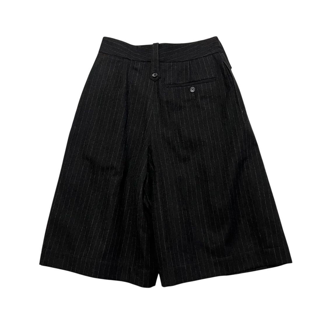 極美品 マーガレットハウエル ワイド キュロットパンツ ストライプ 日本製