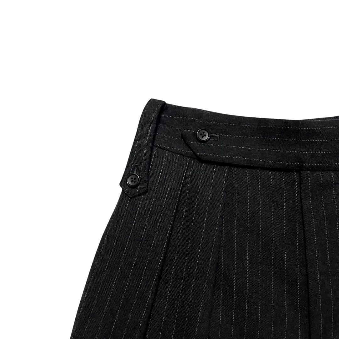 極美品 マーガレットハウエル ワイド キュロットパンツ ストライプ 日本製