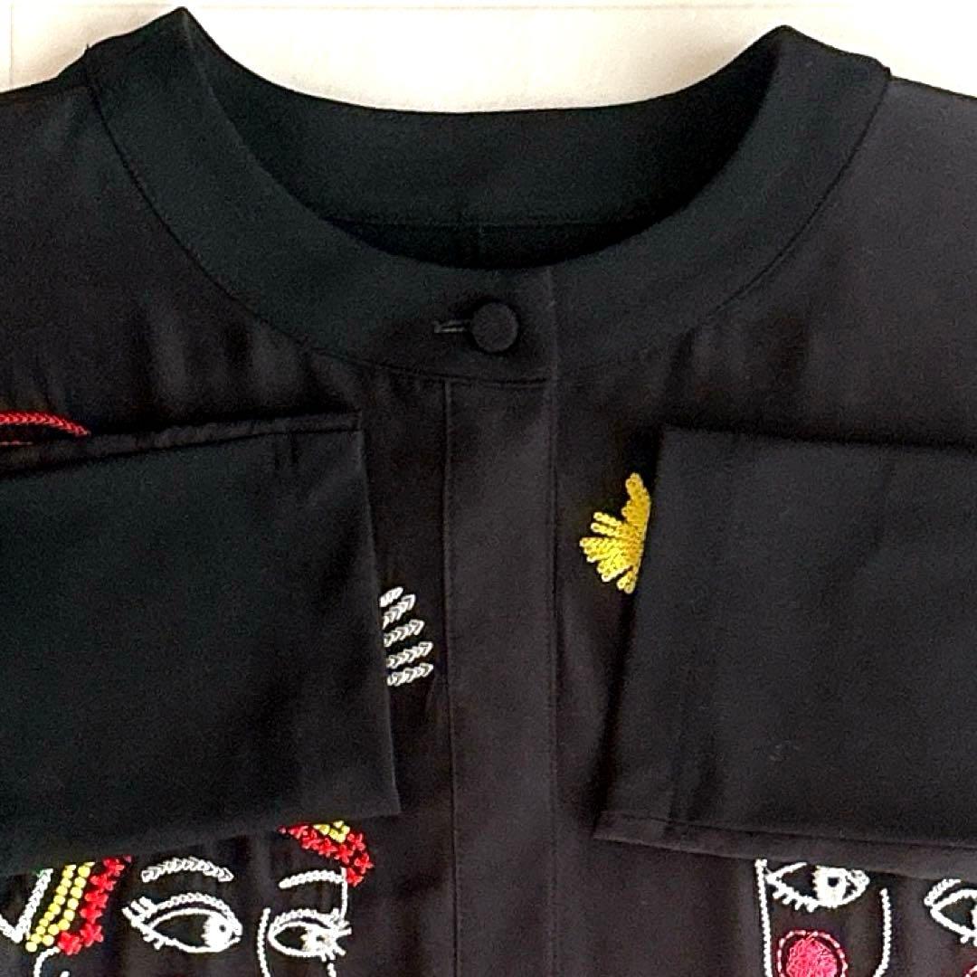TOKUKO 1er VOL トクコプルミエヴォル 刺繍デザイン カーディガン