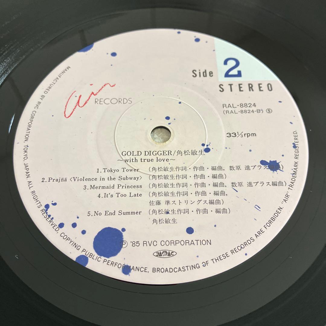 角松敏生　GOLD DIGGER〜with true love〜　LPレコード