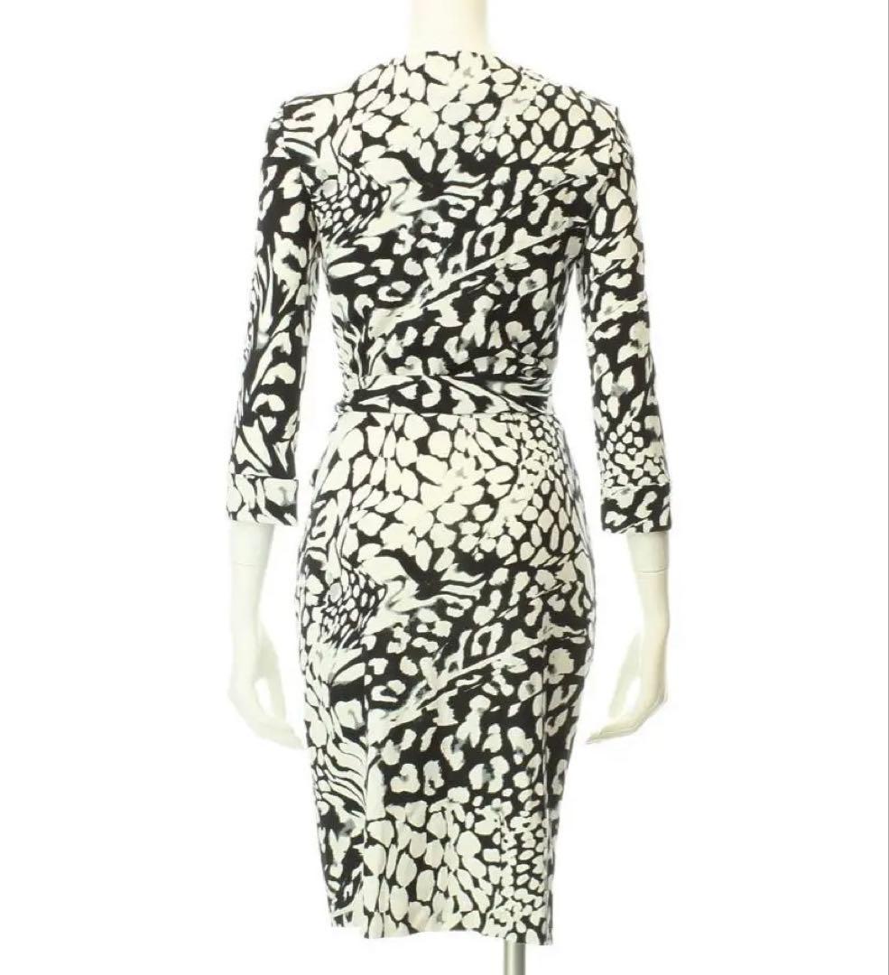 DIANE von FURSTENBERG Vネックラップドレス　サイズ4