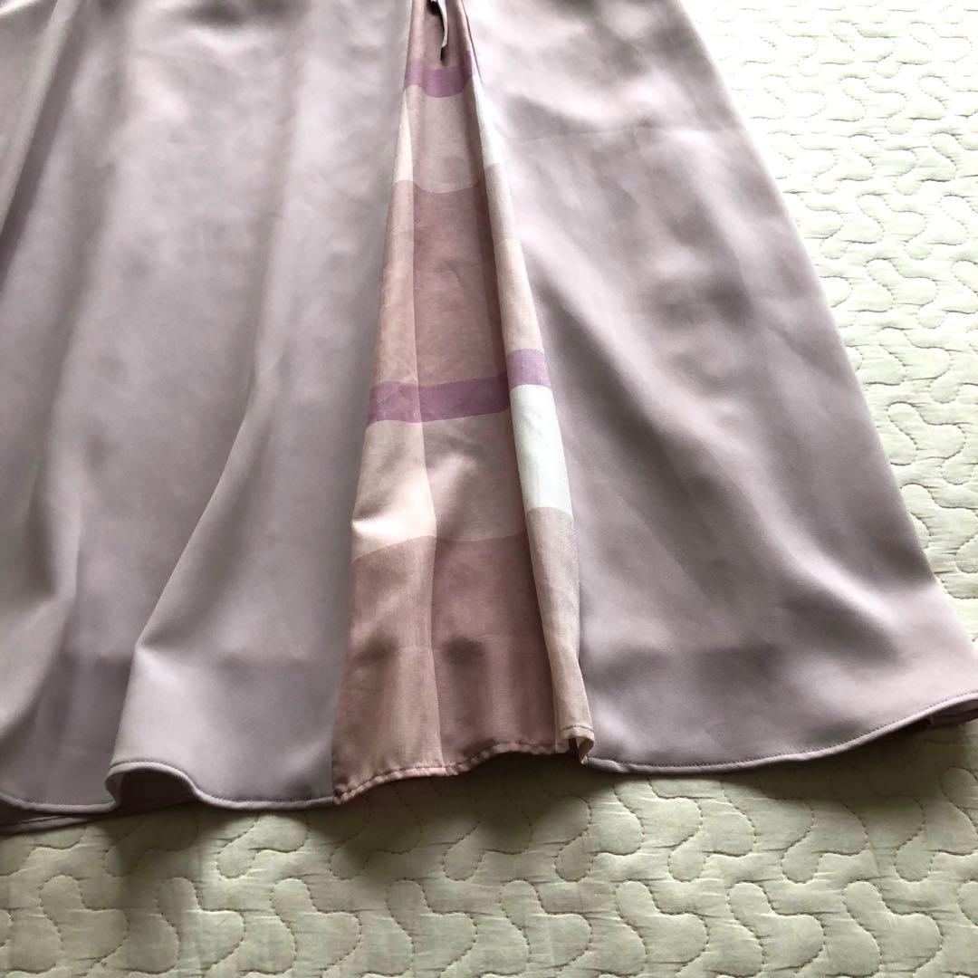 【ブルーレーベルクレストブリッジ 】ドビークロススカート ロング チェック