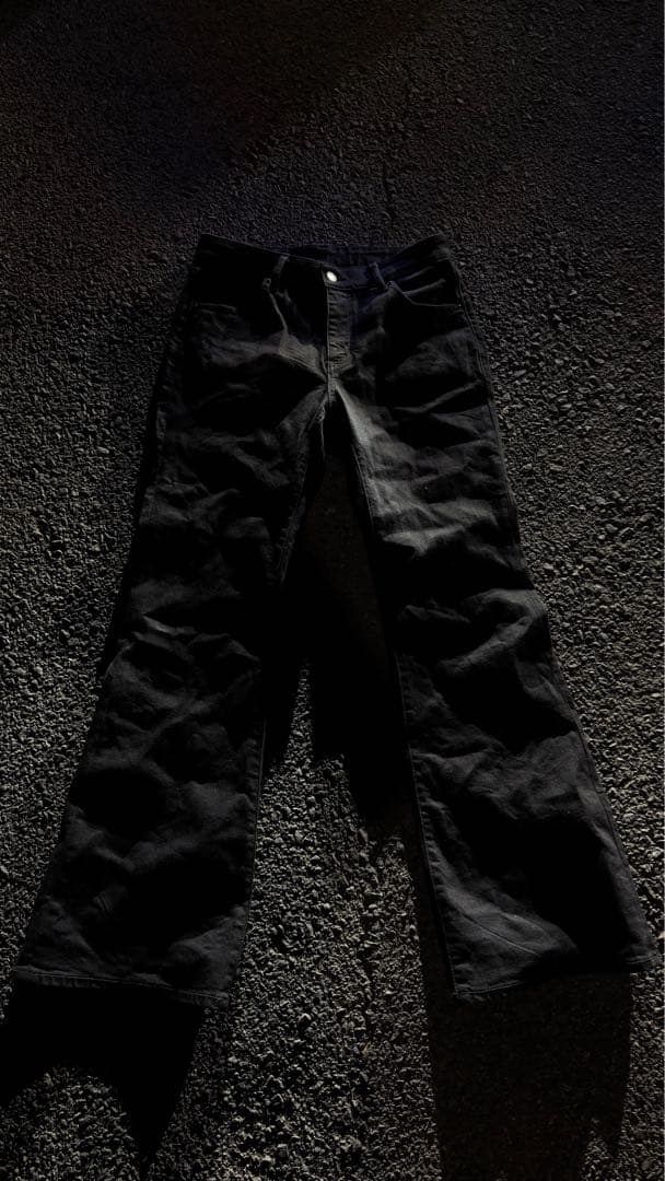 パンツ Anglerz. coating flare denim