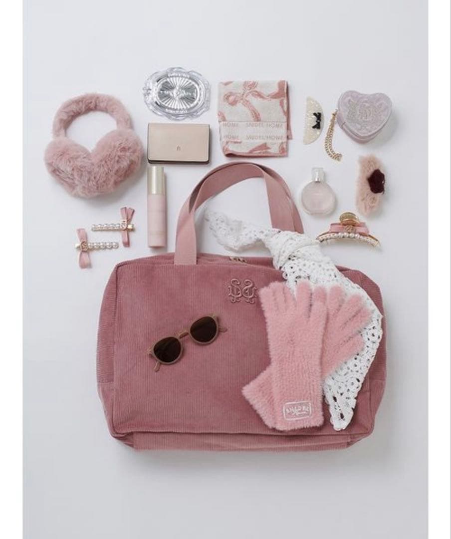新品未使用 タグ付き snidel ビッグボストンバッグ PINK