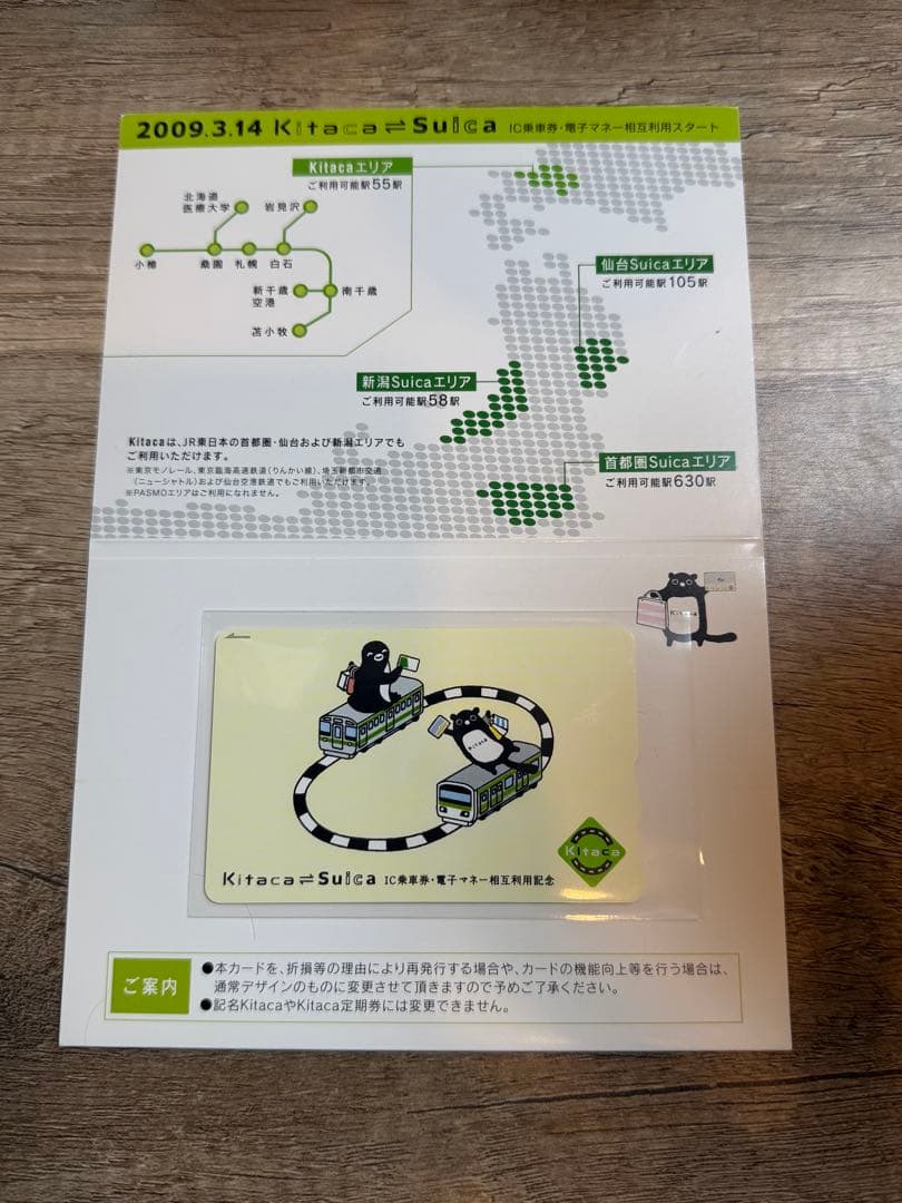 Suica Kitaca 新品未使用　ICカード　鉄道グッズ
