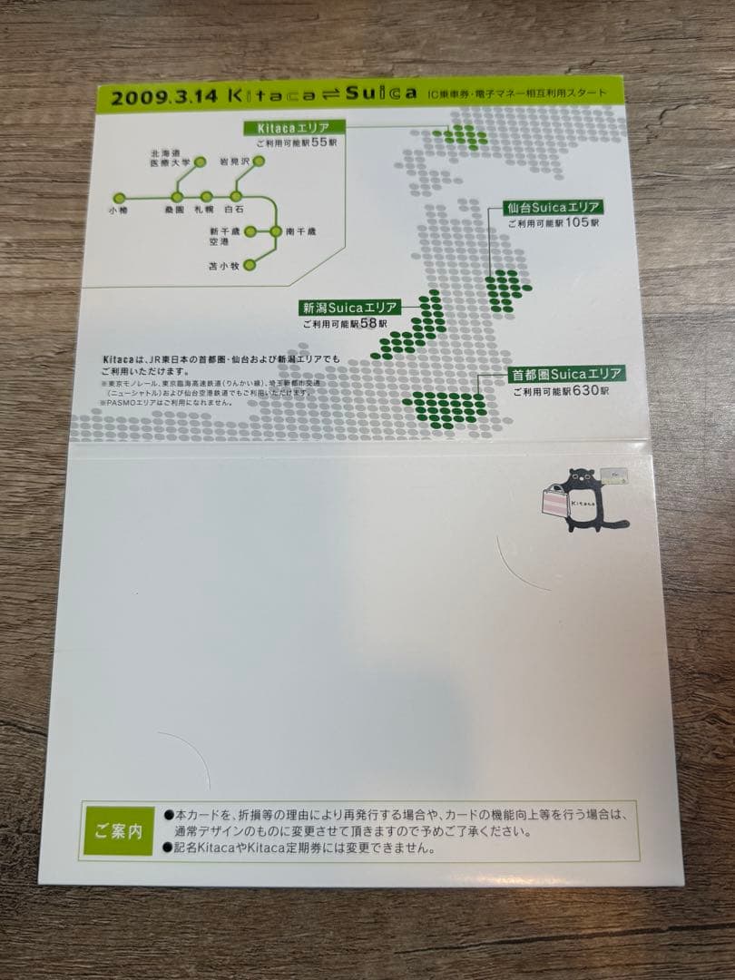 Suica Kitaca 新品未使用　ICカード　鉄道グッズ