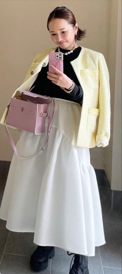 スカート Bluelea Jacquard skirt