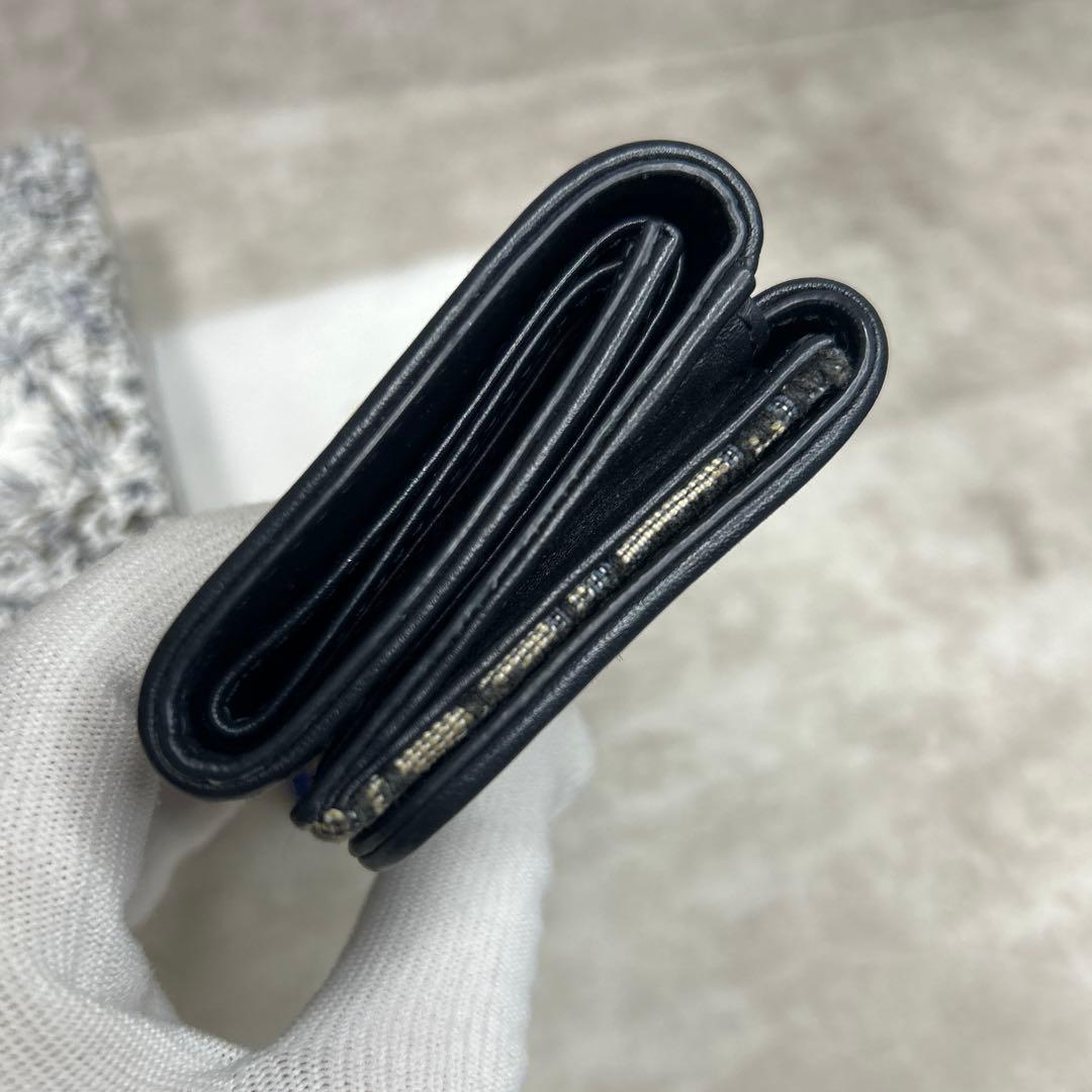人気✨クリスチャンディオール キャンバス ロゴ 三つ折り財布