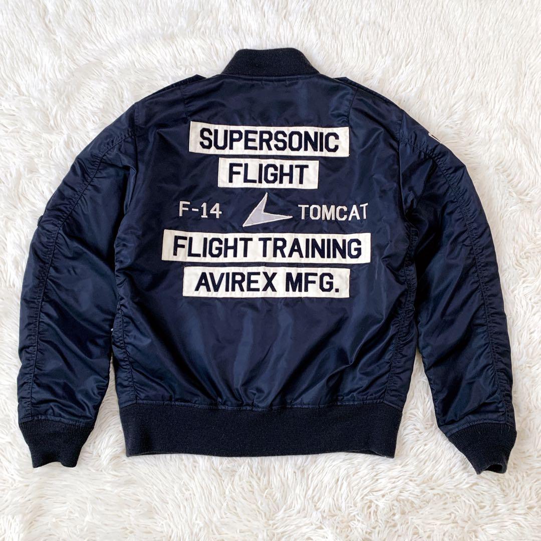 AVIREX フライトジャケット L-2B トムキャット F-14 ネイビー　L