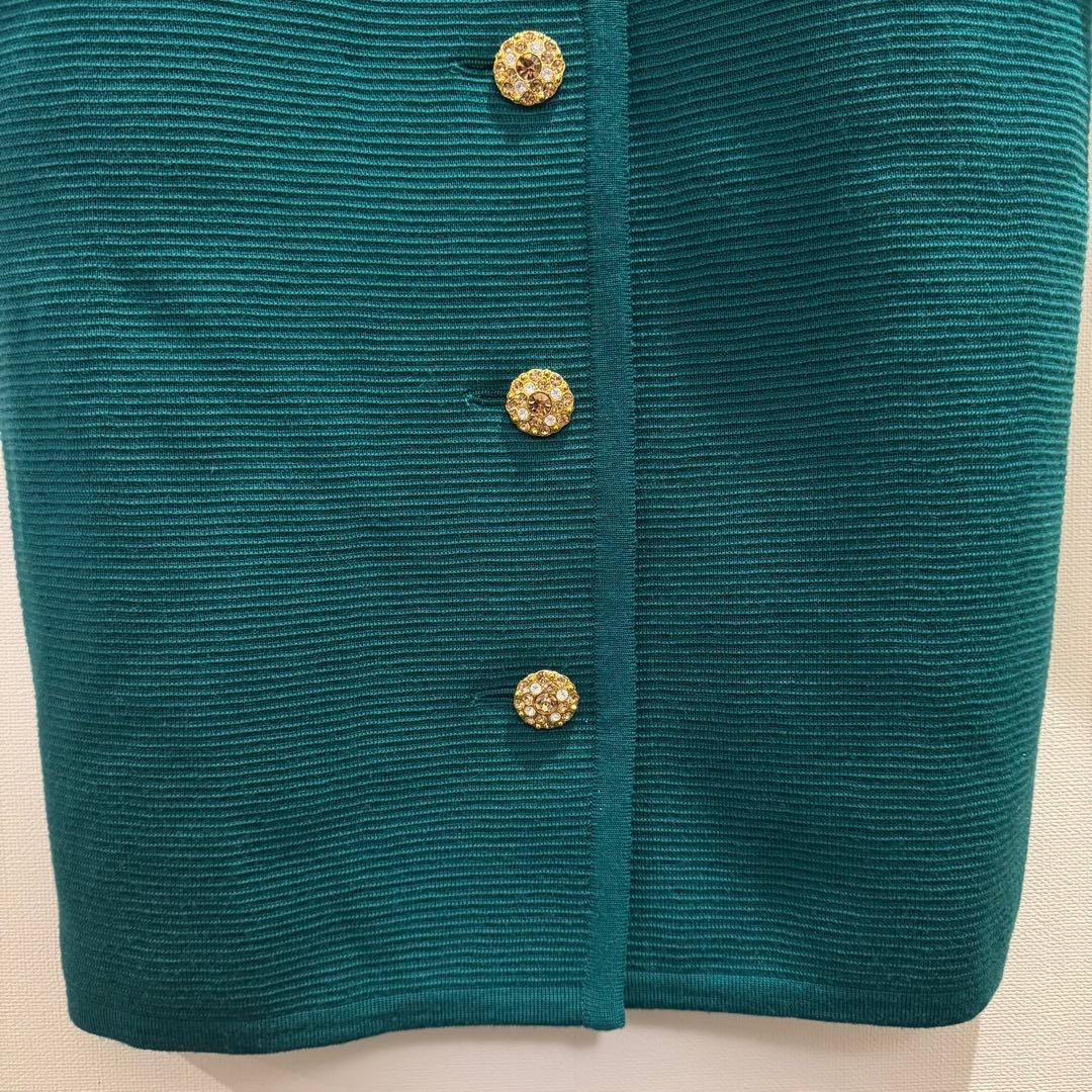 イヴ・サンローラン YVES SAINT LAURENT ビジュー　カーディガン