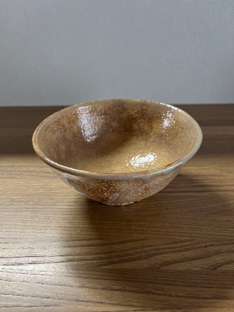 守繁栄徹 萩焼 茶碗 共箱付き 真作 栄徹印 古萩 茶道具 井戸茶碗