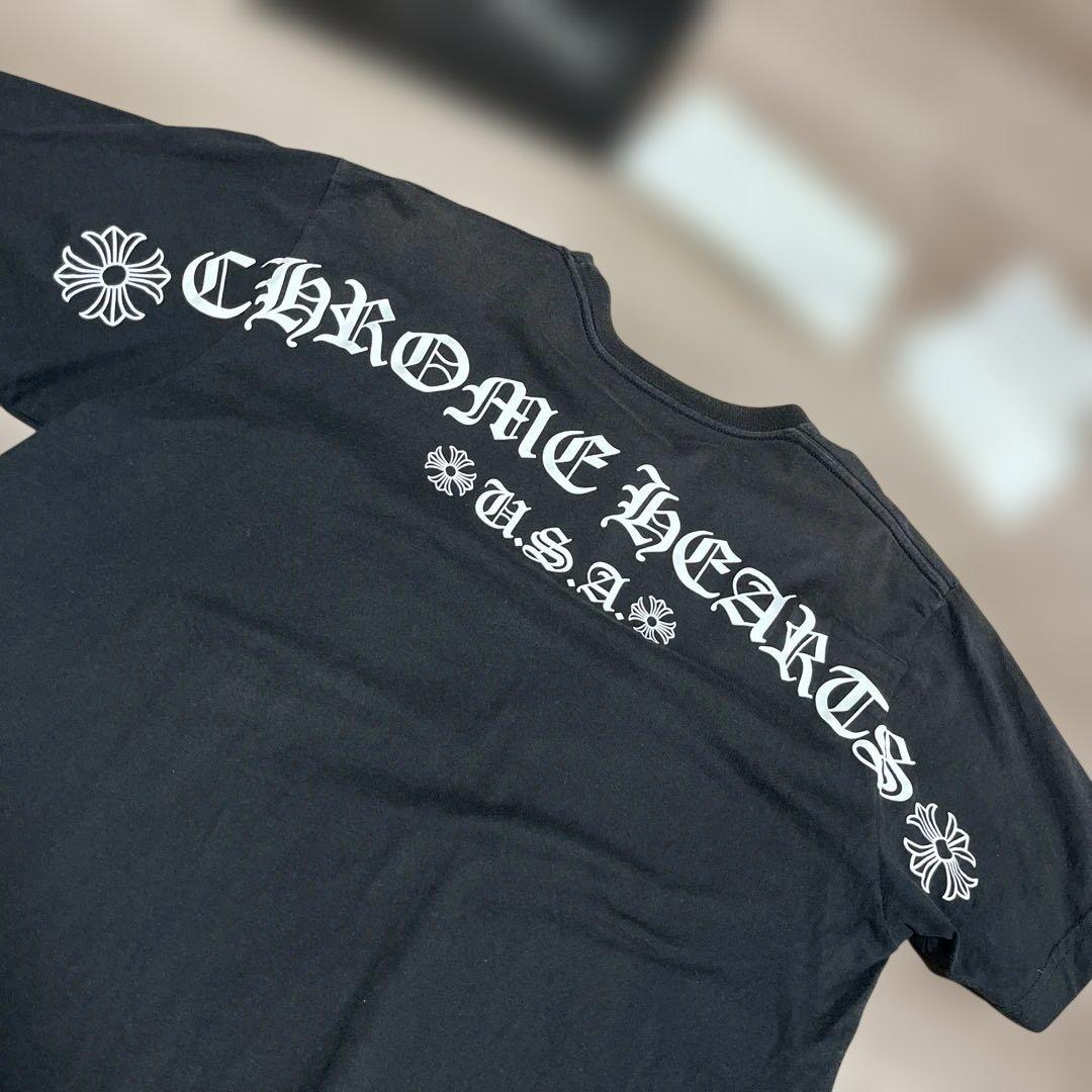 クロムハーツ/tシャツ/バックロゴ/USA/付属品完備/Mサイズ