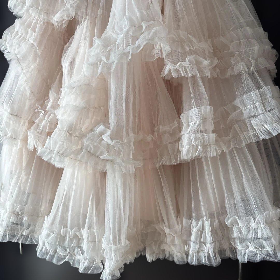 Ballerina” blooming tulleskirt pinkbeige