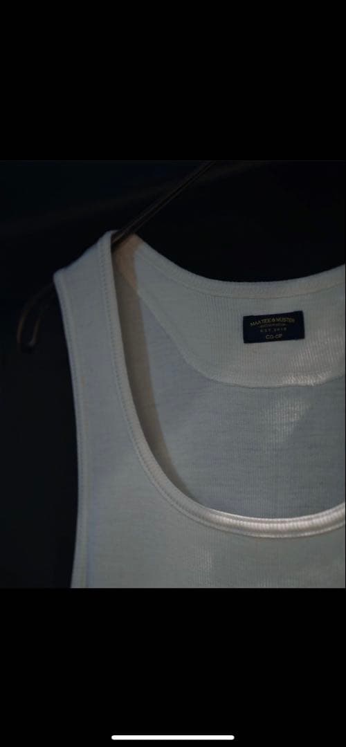 トップス MAATEE&SONS Ex. WASHABLE SILK RIBTANKTOP