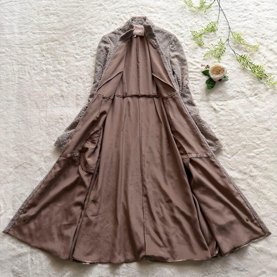 Sybilla シビラ レースボレロ 刺繍 コートワンピース ロング丈 Aライン