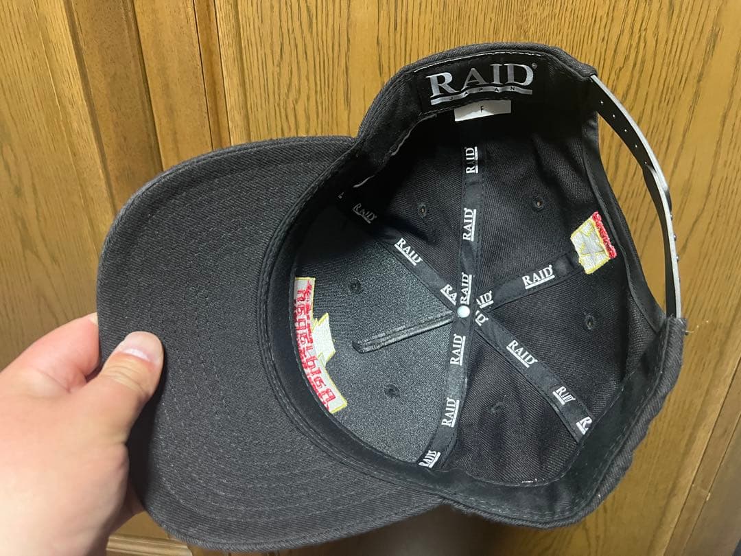 RAID JAPAN 刺繍ロゴキャップ 黒